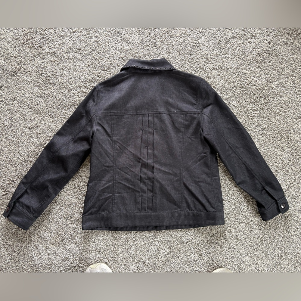 Women’s Black Denim Jacket - Picture 8 of 8
